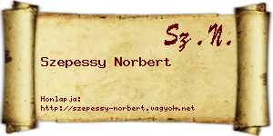 Szepessy Norbert névjegykártya